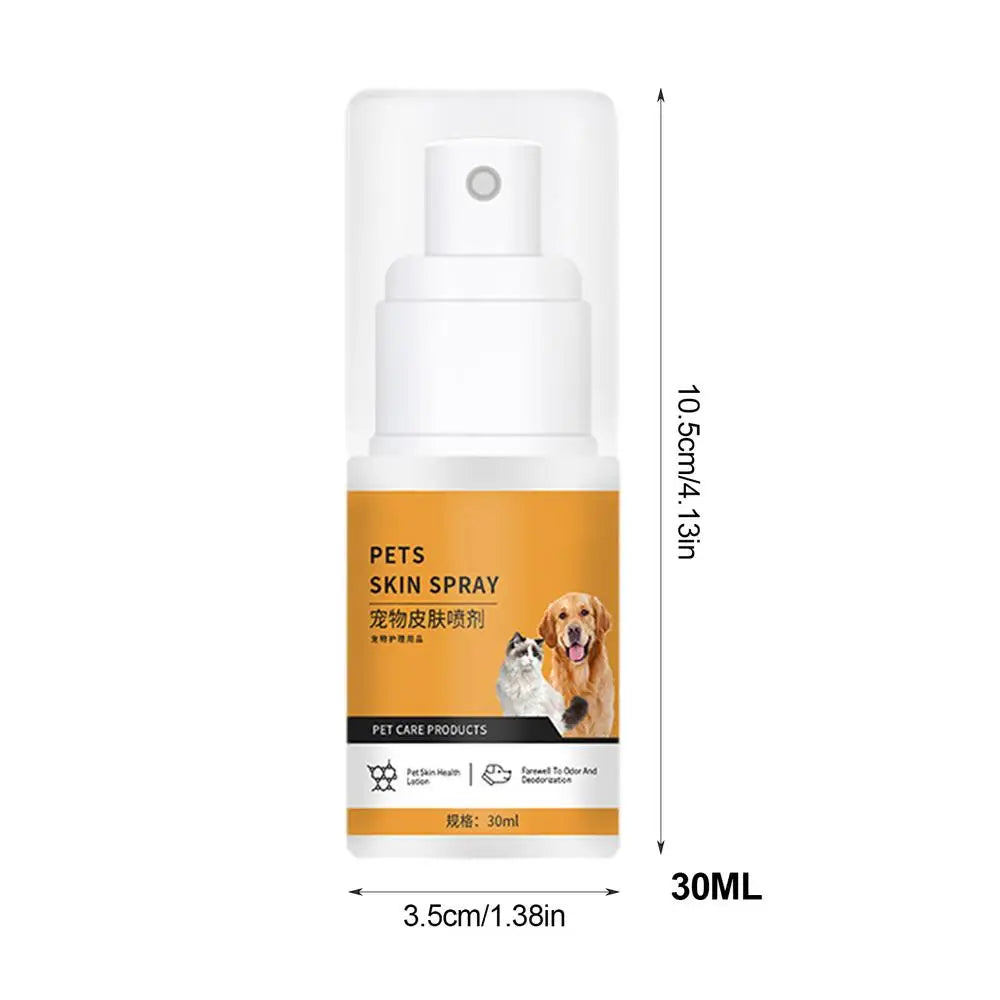 Dog Itch Relief Spray 30ml Hot Spot Itch Relief Spray Mild Portable Natural Alleviates Skin Care Spray Dog Dry Skin Spray