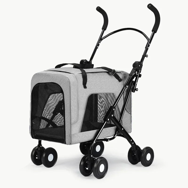 便攜式折疊戶外狗推車寵物貓推車寵物籠適用於大中型犬