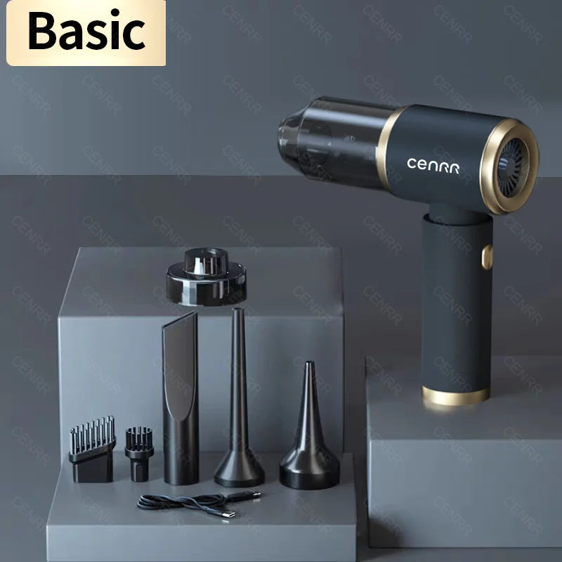 CENRR 210000PA 迷你車用吸塵器無線強力吸塵器汽車清潔器手持便攜式吸塵器清潔機