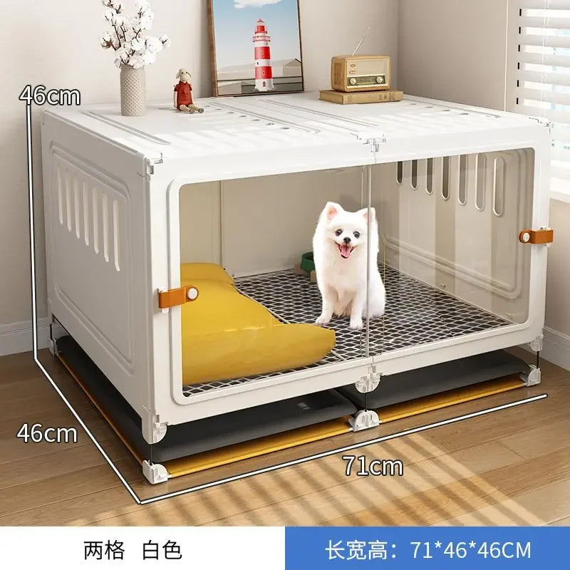 Dog Cage Small Dog Home Indoor Kennel Toilet Integrated Dog Fence Medium Dog Teddy Bigbear Dog Cage
