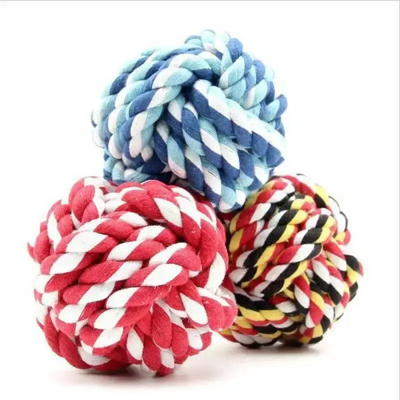 Dog Toy Teeth Chew Carrot Knot Rope Ball Braided Cotton Rope Interactive Toys Training Durable Bite Resistant Puppy Pet Supplies