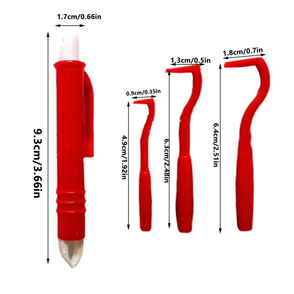 犬、猫、ペット用ダニ除去フックキット 4個入り - 安全使用