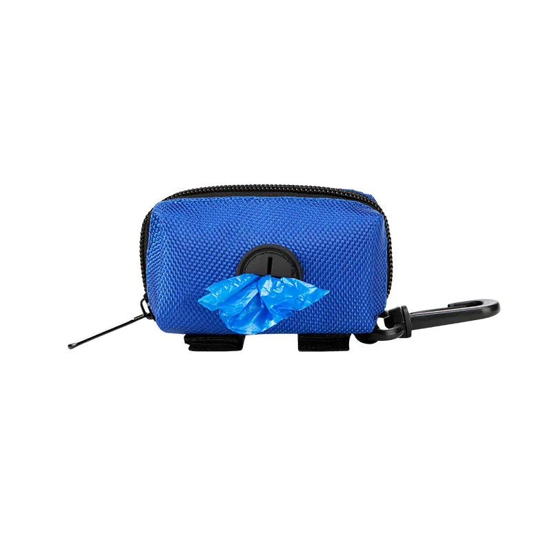 ミニ犬用うんち袋ホルダー(リーシュクリップ&収納ポケット付き)