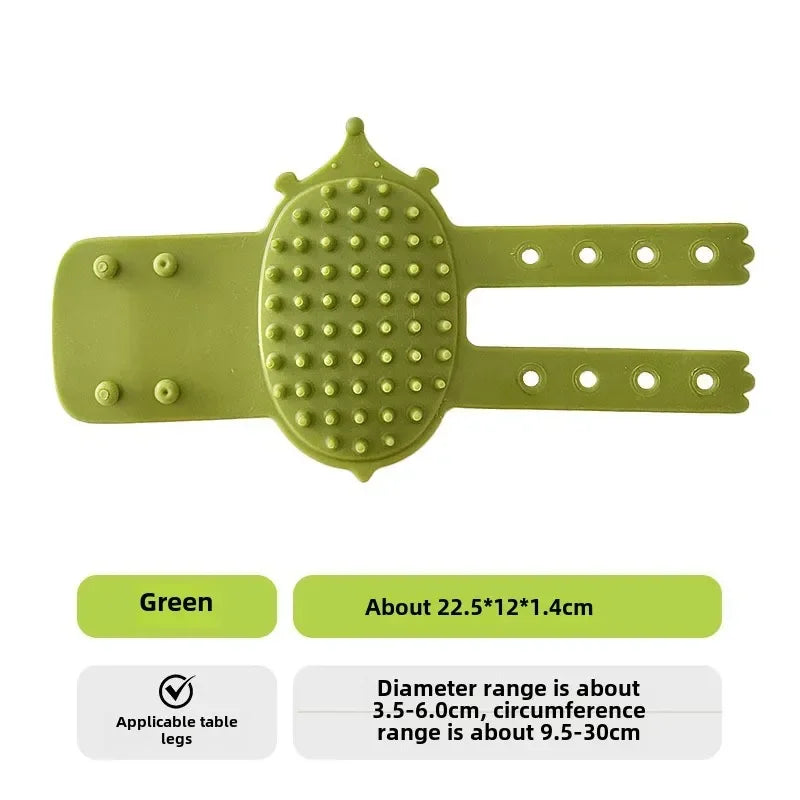 猫用フェイススクラッチャー クリーニングマッサージコーム ペットキャットラバーブラシ 子猫グルーミング セルフクリーニング コーナーテーブル脚 スクラッチャーコーム