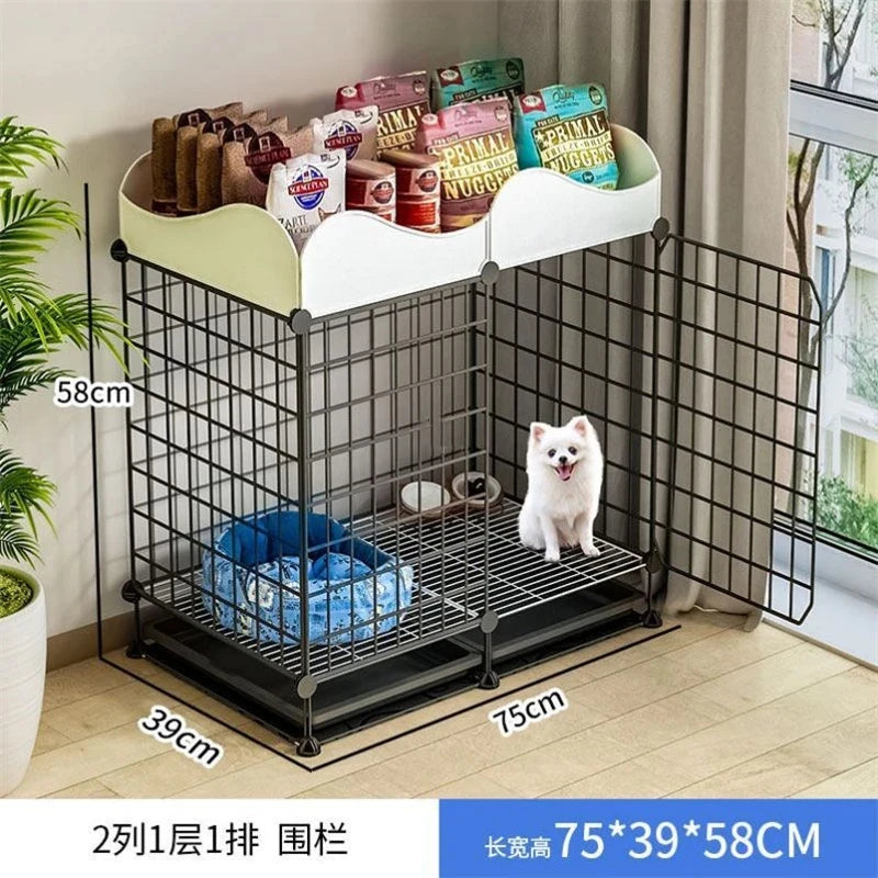 Simple Iron Indoor Dog House – Creative Pet Fence & Kennel Cage