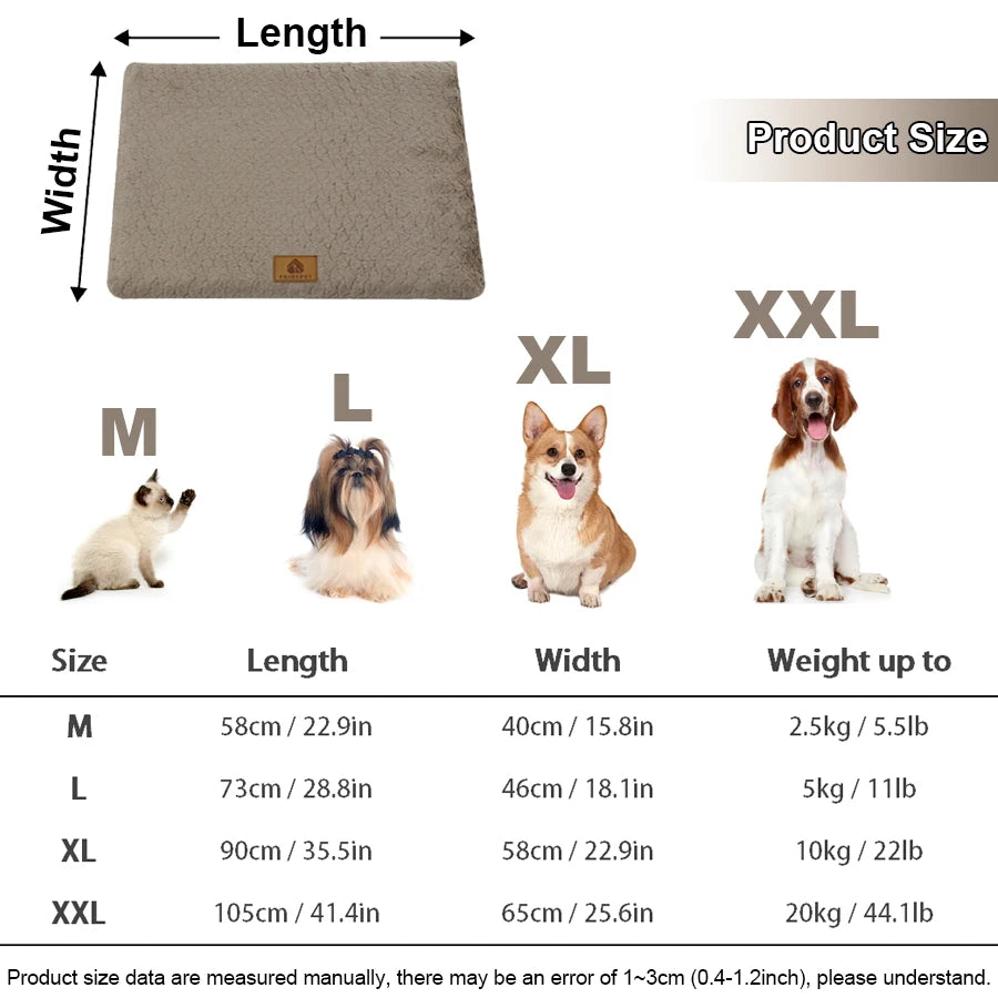 短毛絨可拆式可洗寵物床,高彈性防塌陷狗床,適合中小型犬和貓