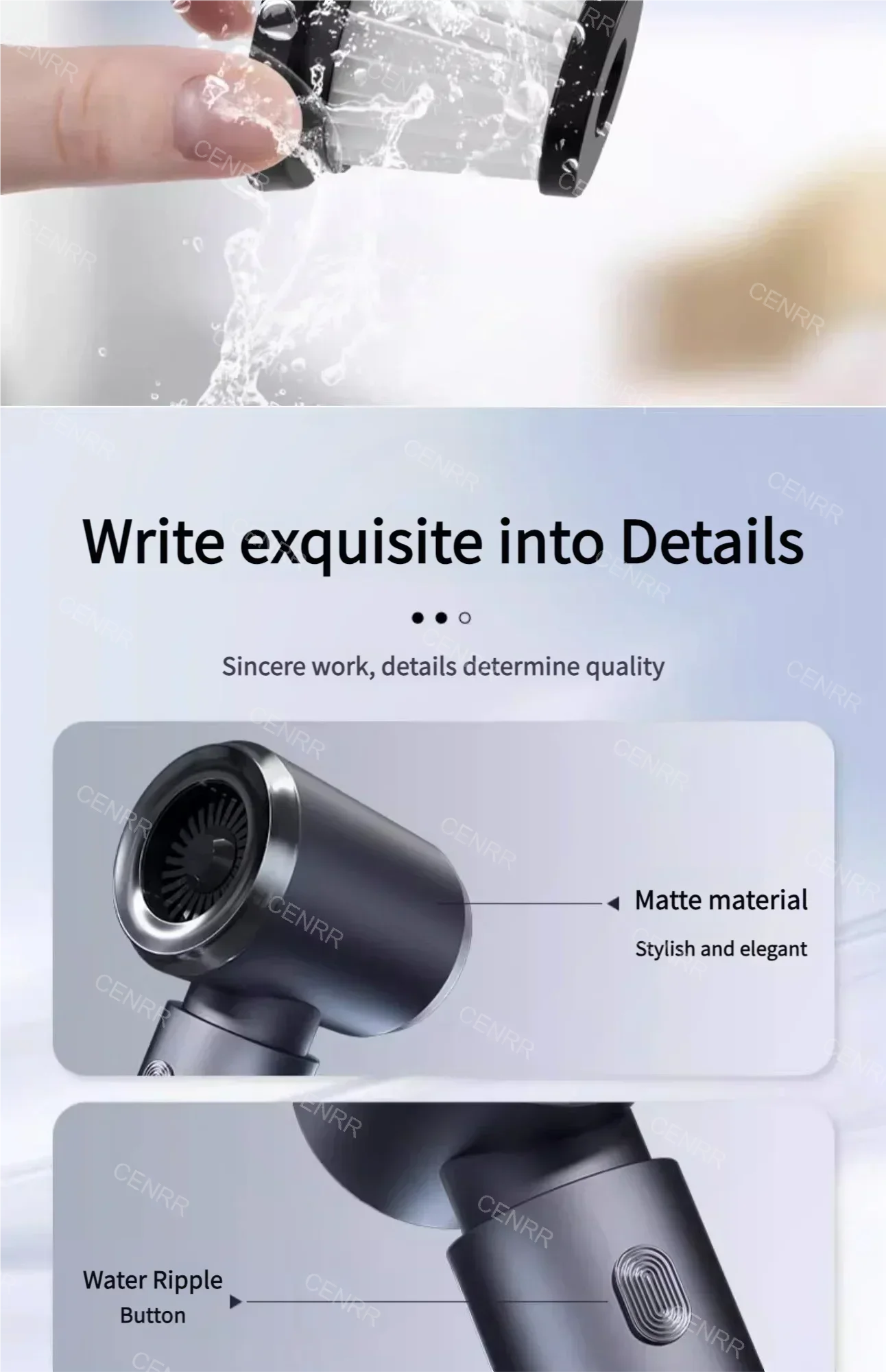 CENRR 210000PA 迷你車用吸塵器無線強力吸塵器汽車清潔器手持便攜式吸塵器清潔機