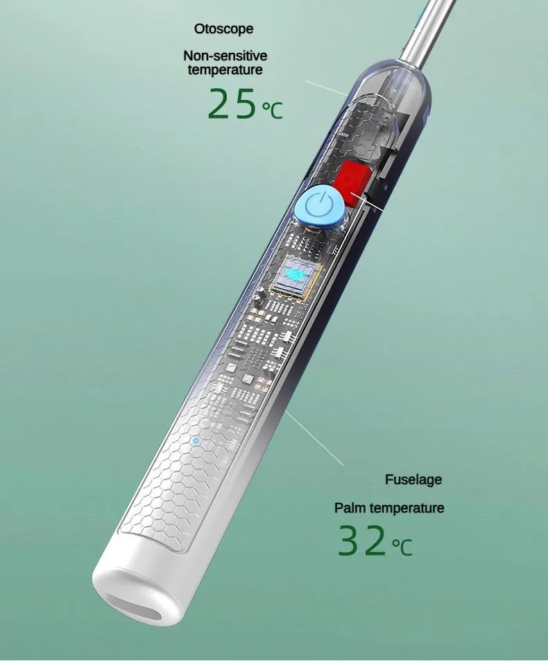無線可視矽膠耳勺內視鏡耳匙攝影機耳鏡兒童及成人安全耳朵清潔器