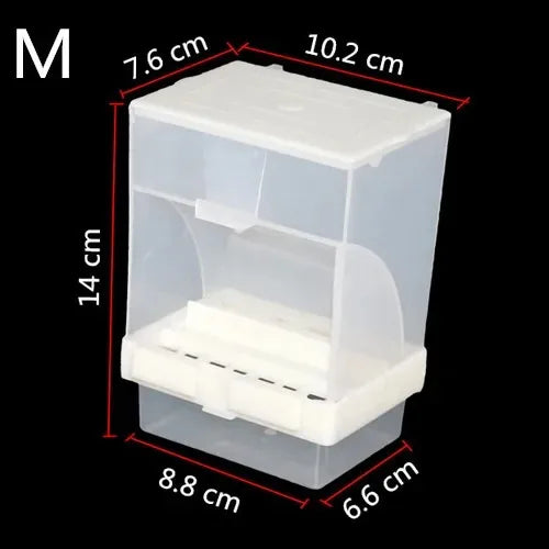 1個 鳥用自動給餌器 オウム用 防水 取り外し可能な容器 鳥かご バードフィーダー ムクドリ タイガースキン 牡丹アクセサリー