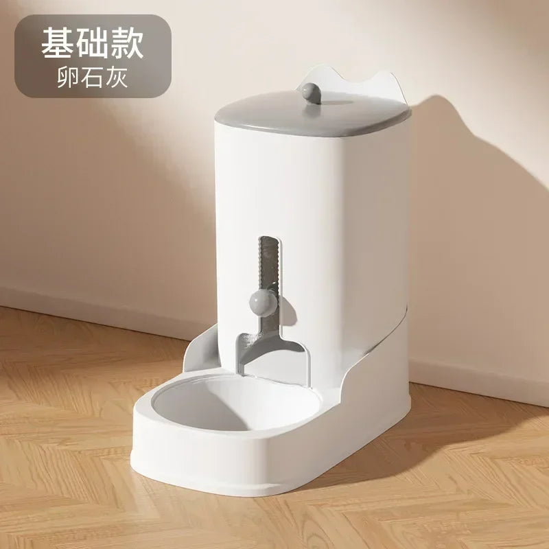 New Pet Cat Large Capacity Water Food Automatic Feeder Drinking Water Supplies Food Container Water Dispenser Dry Wet Separation