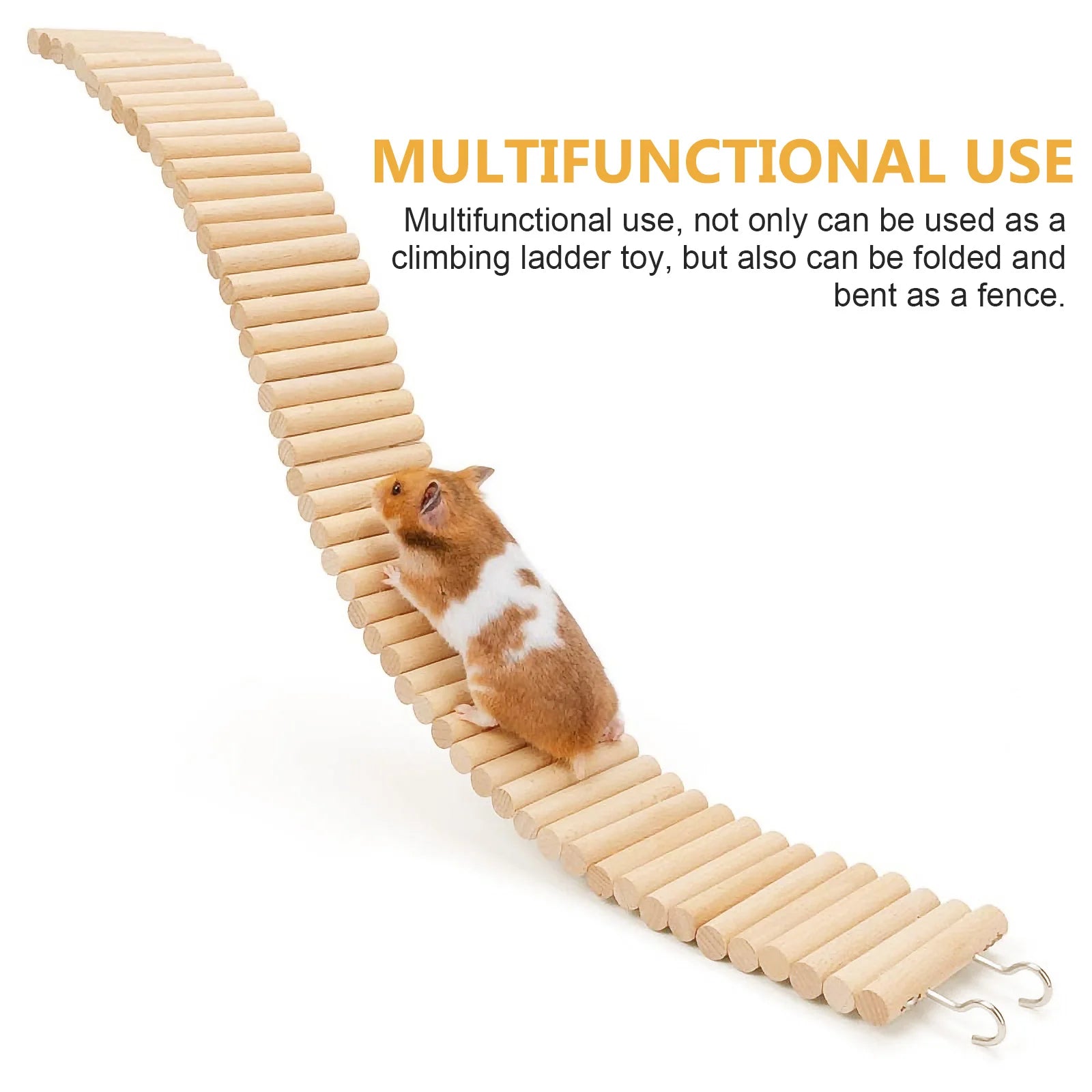 梯子圍欄小寵物籠子裝飾攀爬玩具倉鼠配件遊樂場鳥玩具二合一籠子梯子圍欄寵物用品