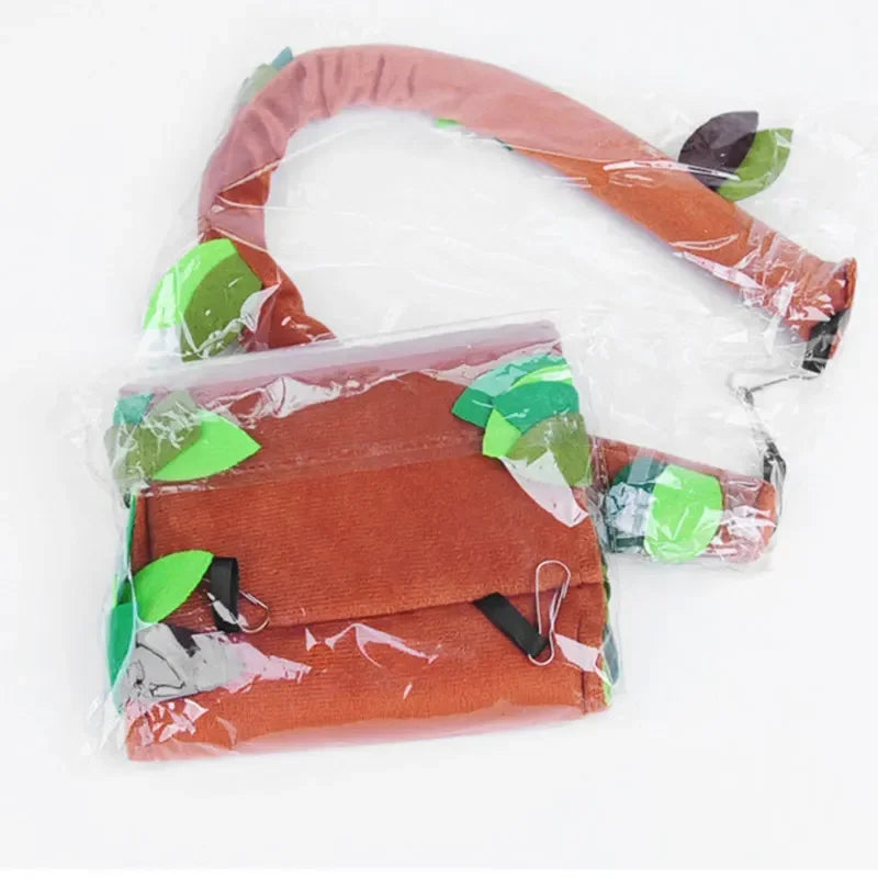 毛絨吊床倉鼠吊床適用於大鼠囓齒動物保暖可愛小動物配件豚鼠雪貂松鼠窩寵物用品