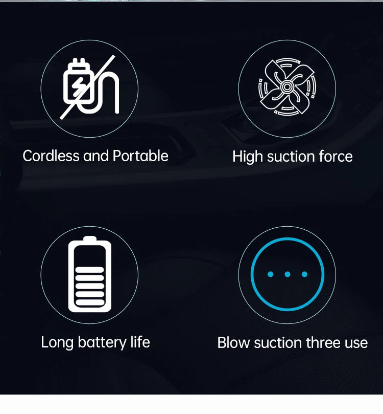 SZUK 車用吸塵器強吸力無線便攜式清潔機手持式迷你吸塵器適用於汽車家用和鍵盤