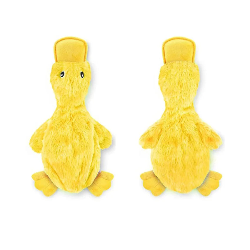 Dog Plush Sound Toys Yellow Duck Puppy Squeaky Interactive Stuffed Toy Bite Chewing Rattle Pet Supplies For Indestructible Dogs