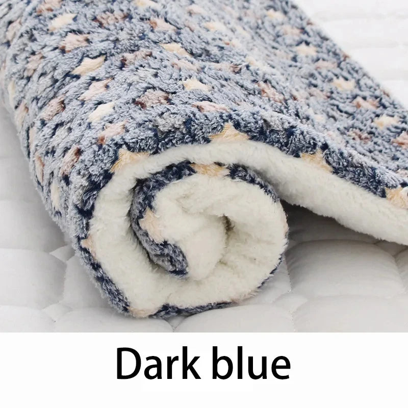 Flannel Pet Sleeping Mat for Dogs & Cats - Pet Cushion