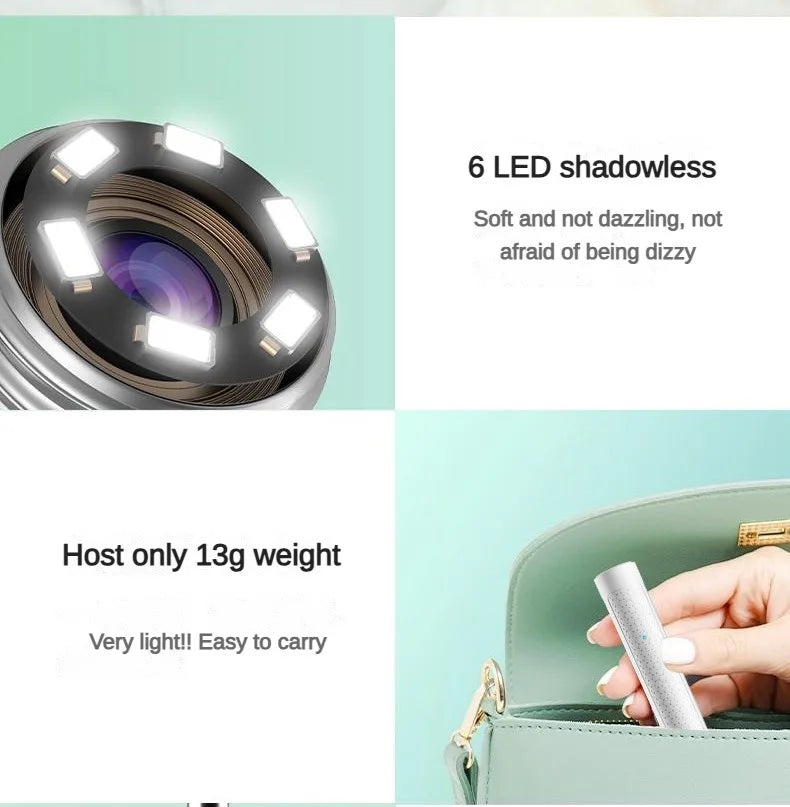 無線可視矽膠耳勺內視鏡耳匙攝影機耳鏡兒童及成人安全耳朵清潔器