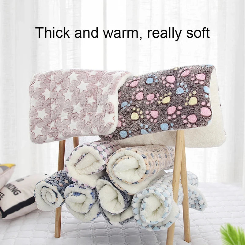 Flannel Pet Sleeping Mat for Dogs & Cats - Pet Cushion