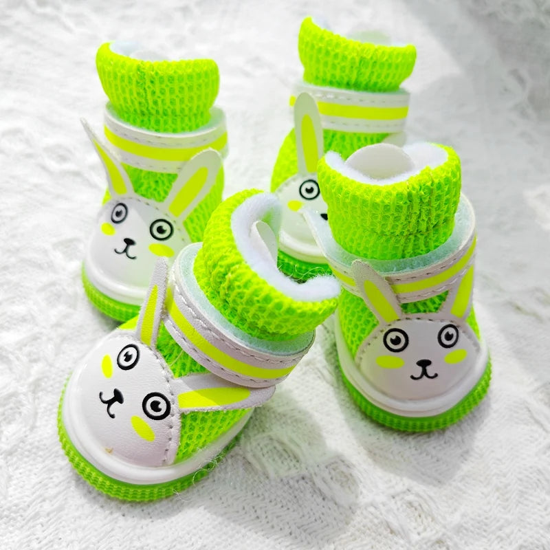 Summer Dog Sneakers for Small Breeds – Breathable Mesh Shoes