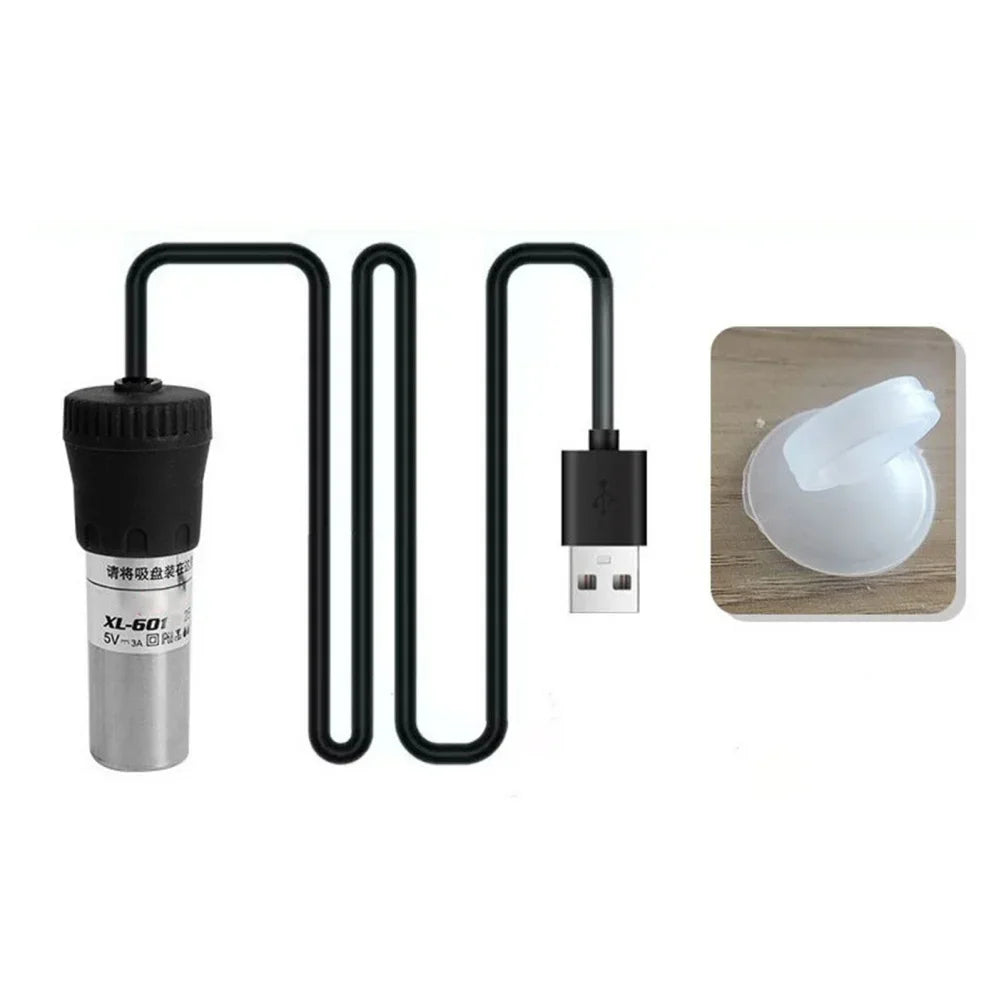 水族箱加熱器可調式潛水魚缸加熱器20W/25W數位顯示外部溫度控制器18-34°C USB迷你