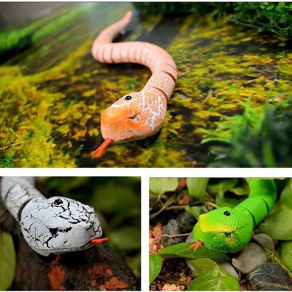 遙控蛇寵物互動玩具 16 吋玩具蛇蛋形紅外線控制器惡作劇玩具 適合兒童成人的理想禮物