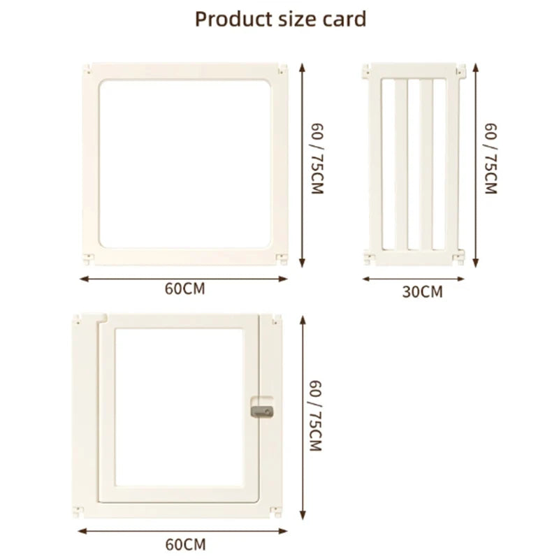 Transparent Acrylic Dog Fence – Large Indoor Pet House Crate