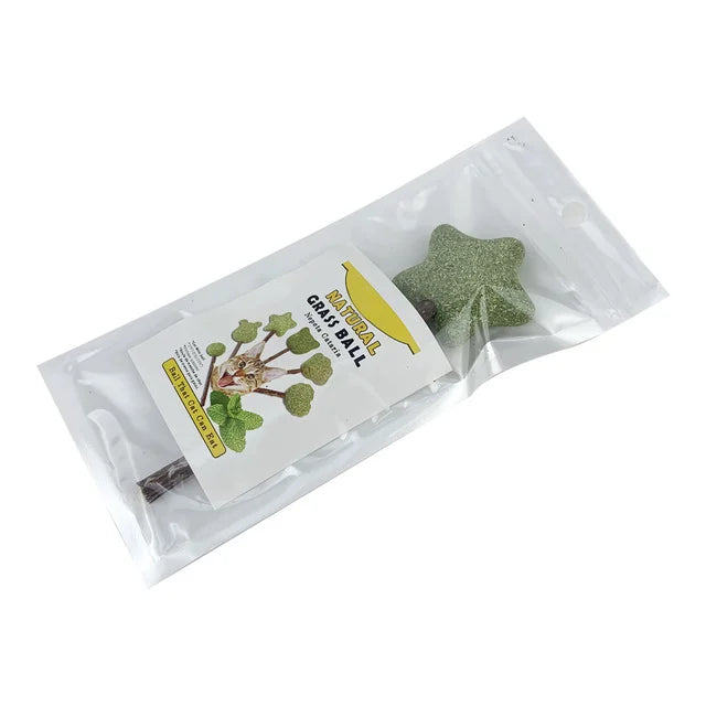 可愛造型新鮮貓薄荷玩具貓薄荷天然安全可食用可愛造型寵物薄荷棒棒糖貓薄荷球貓玩具清潔牙齒