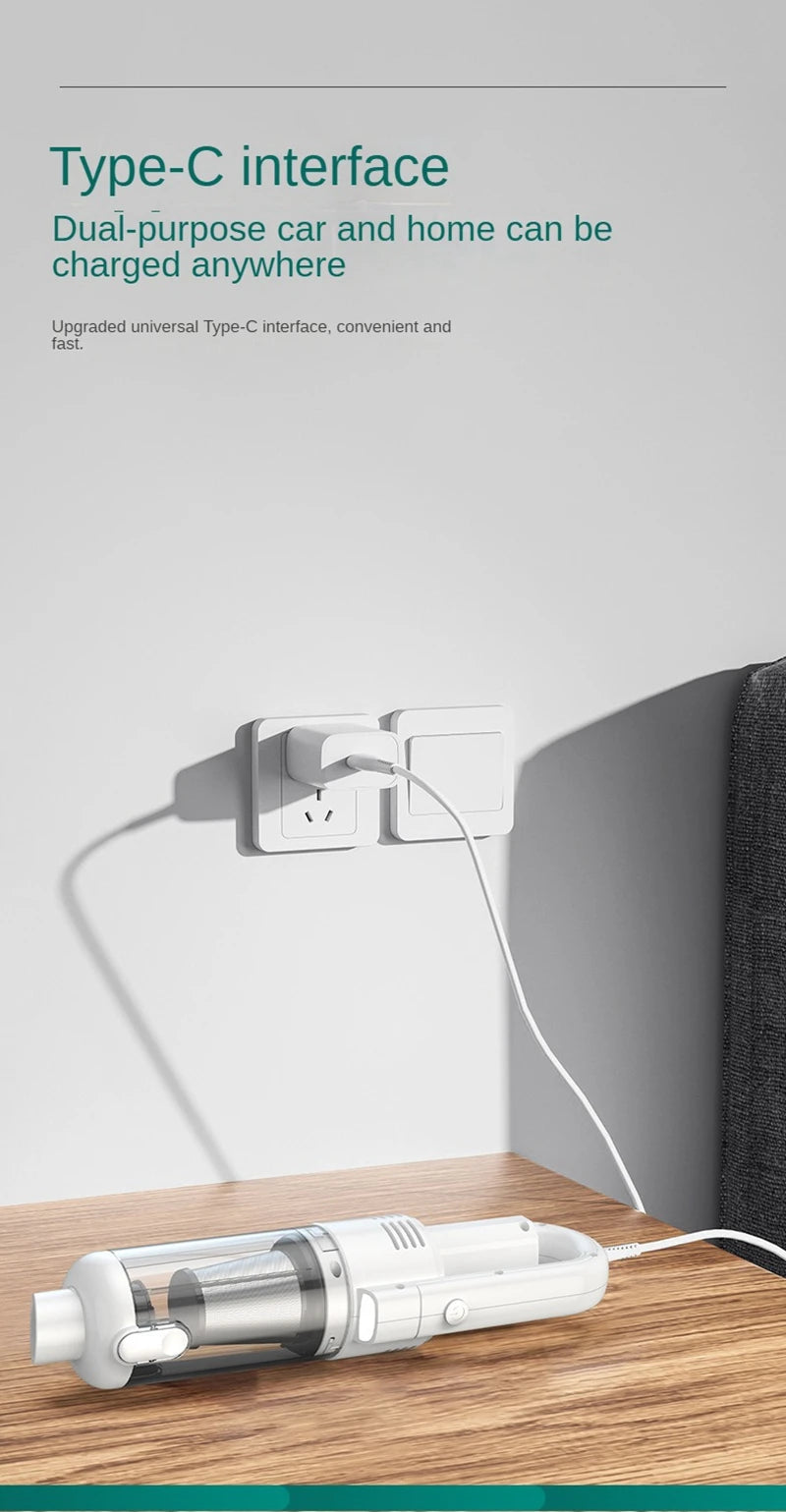 多功能家用電器 6500Pa 清潔機 強力無線車用吸塵器 金屬濾網 手提式手持式