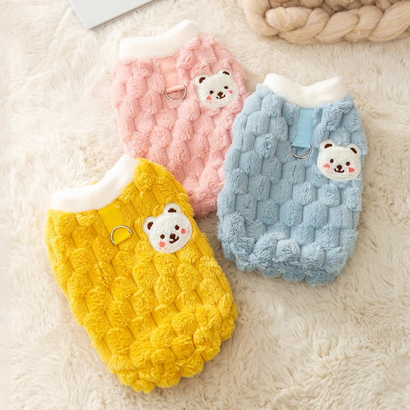 冬季保暖無毛貓衣服 貓咪專用 Gotas 可愛寵物開襟毛衣 帶扣 斯芬克斯貓背心 吉祥物服裝