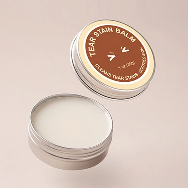 溫和寵物眼部清潔霜,適用於狗狗和貓,家用狗狗淚痕去除霜,專業美容用品