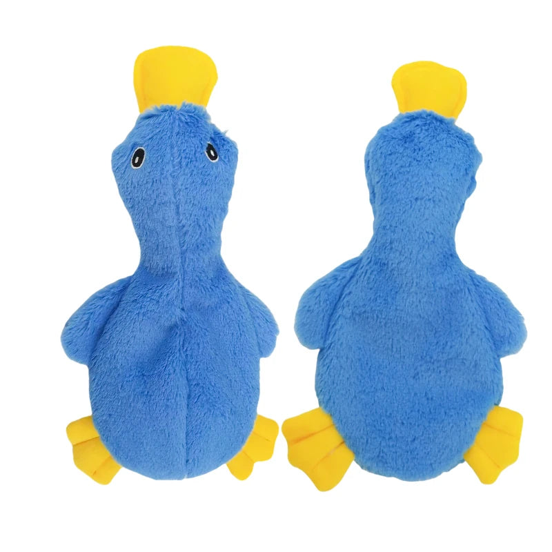 Dog Plush Sound Toys Yellow Duck Puppy Squeaky Interactive Stuffed Toy Bite Chewing Rattle Pet Supplies For Indestructible Dogs