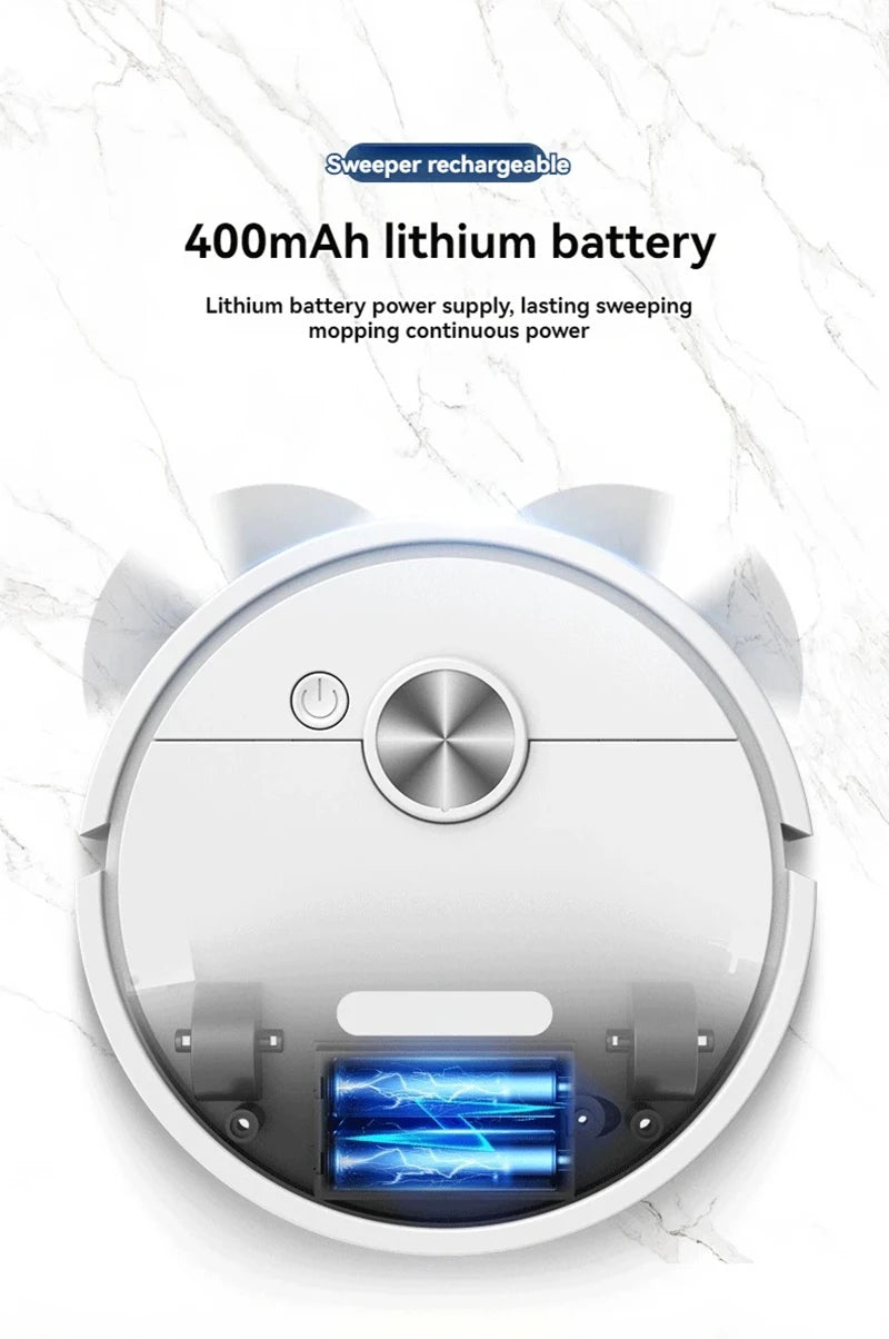 小米米家三合一智慧掃地機器人吸塵器 4000Pa 強勁吸力 易於使用 適用於硬地板 寵物毛髮 地毯 新品