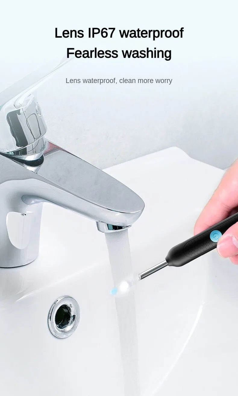 無線可視矽膠耳勺內視鏡耳匙攝影機耳鏡兒童及成人安全耳朵清潔器