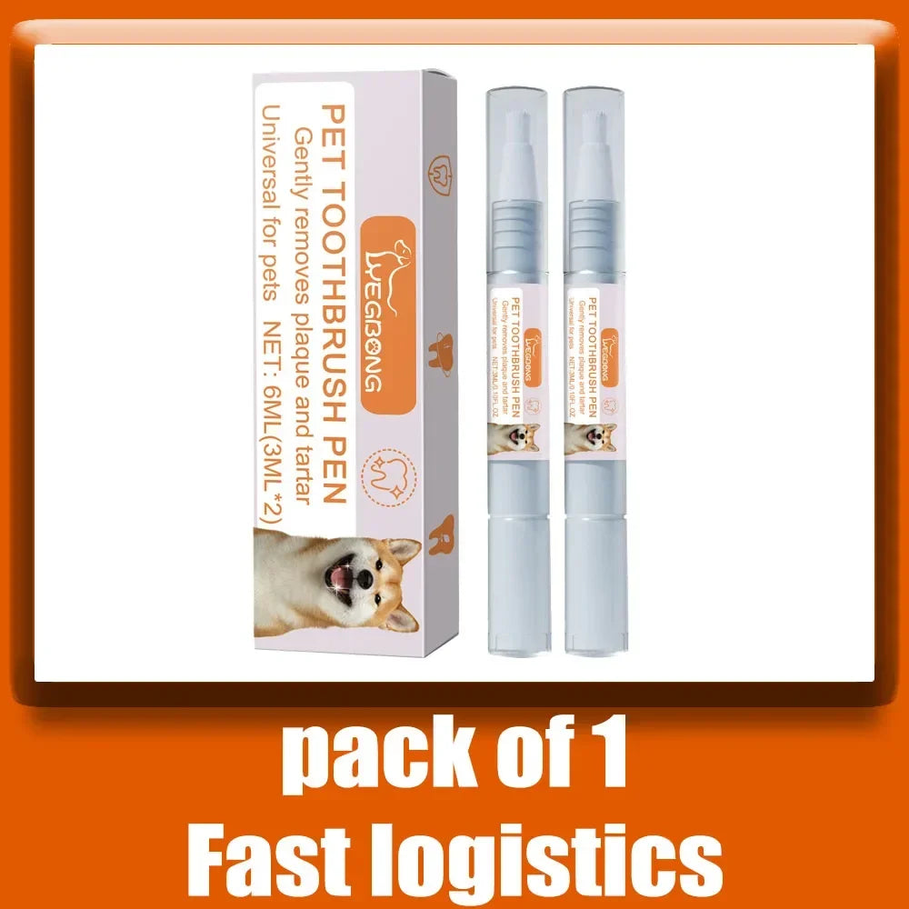 Pet Dental Pen dog Toothbrush Pen Teeth Cleaning Tool Fresh Breath Tooth Whitening Tartar Remover cat Oral Care pet supplies