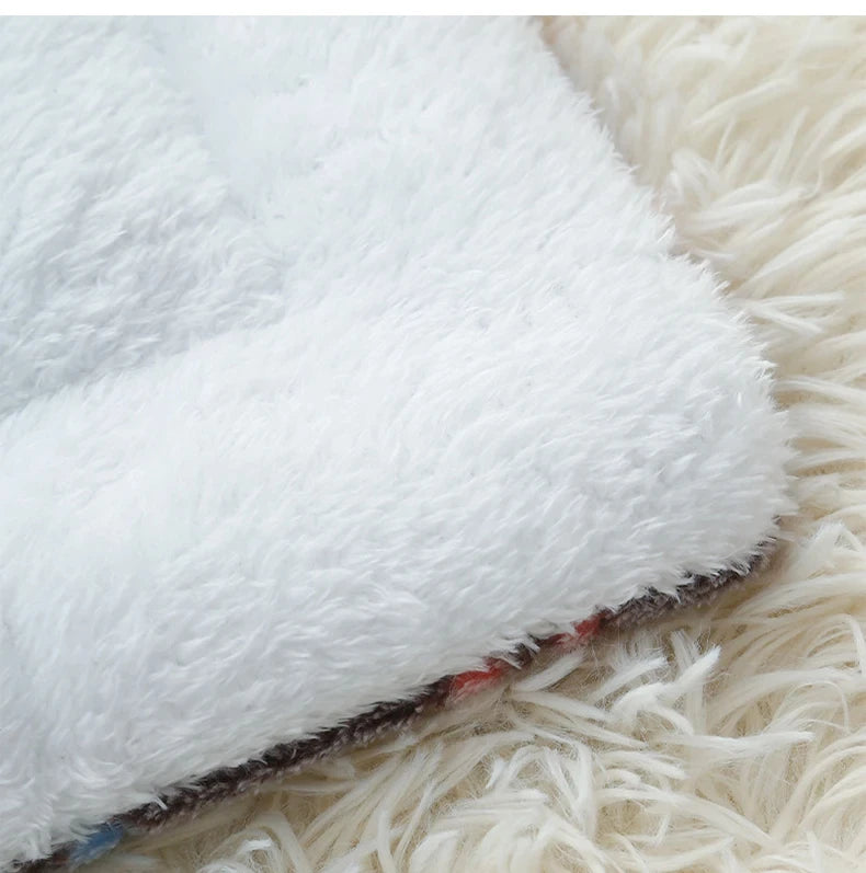 Flannel Pet Sleeping Mat for Dogs & Cats - Pet Cushion