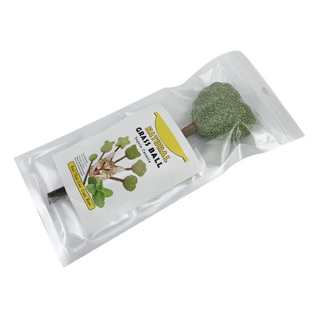 可愛造型新鮮貓薄荷玩具貓薄荷天然安全可食用可愛造型寵物薄荷棒棒糖貓薄荷球貓玩具清潔牙齒