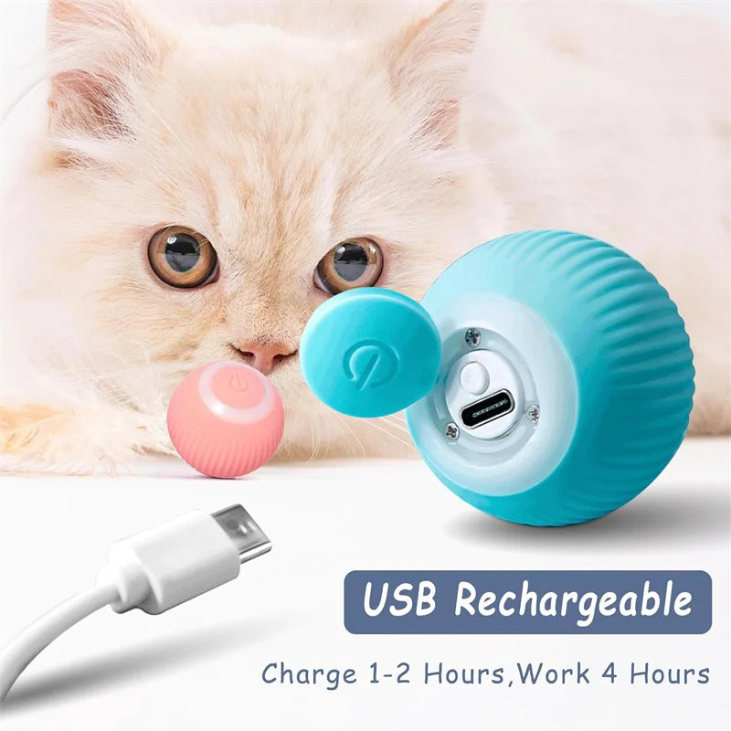 Smart Dog Toy Ball – USB Auto Moving Pet Ball for Dogs & Cats