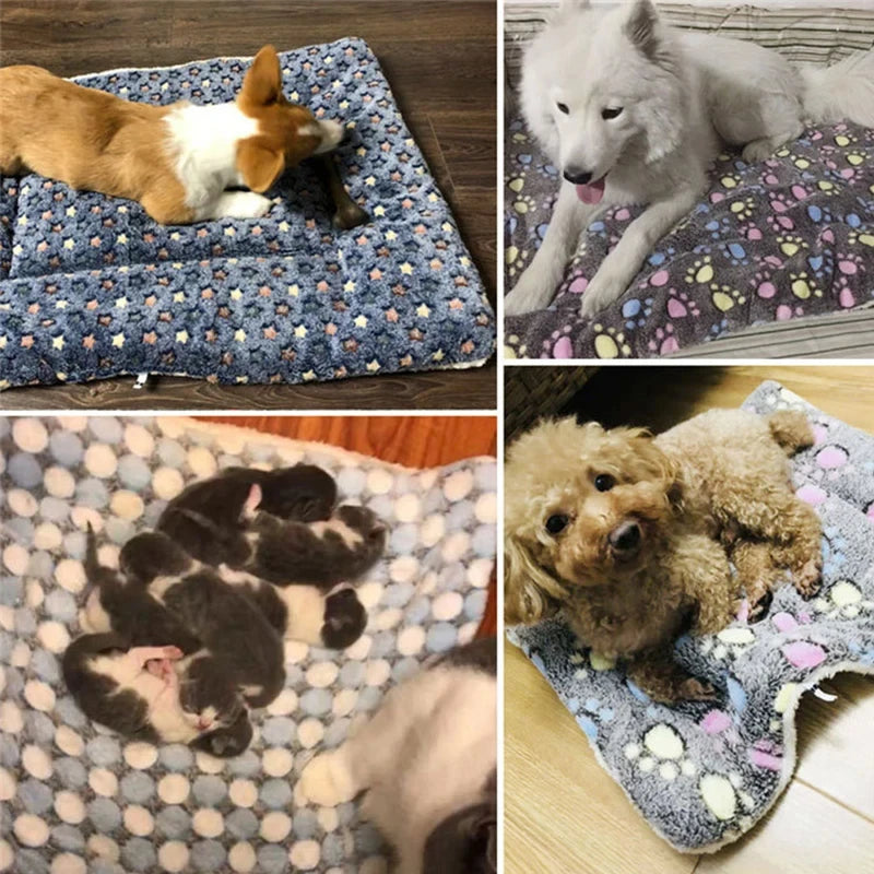 Flannel Pet Sleeping Mat for Dogs & Cats - Pet Cushion