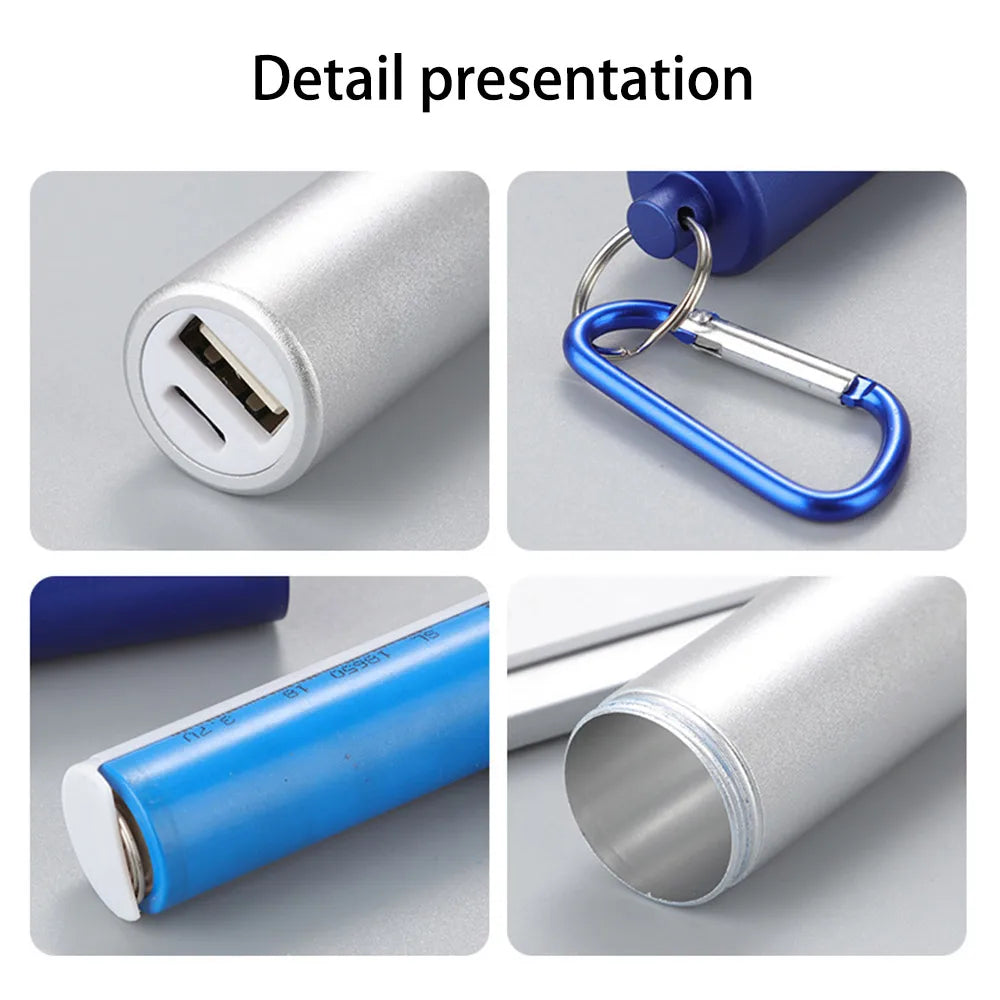 1 件便攜式電池盒 USB 5V 1A 行動電源盒 18650 套件電池外接 DIY 充電盒套件通用手機