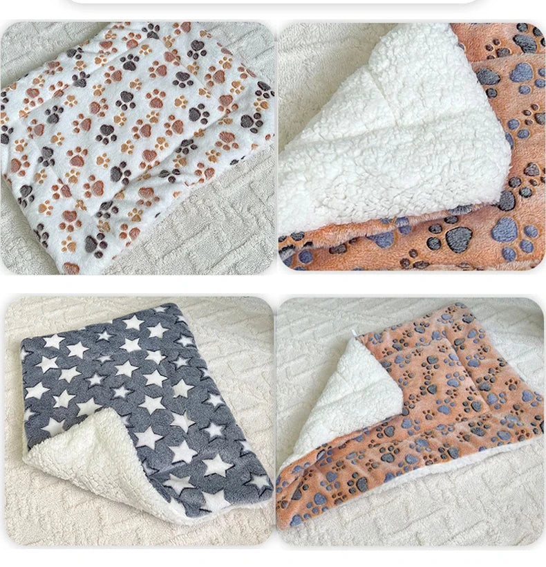 Flannel Pet Sleeping Mat for Dogs & Cats - Pet Cushion