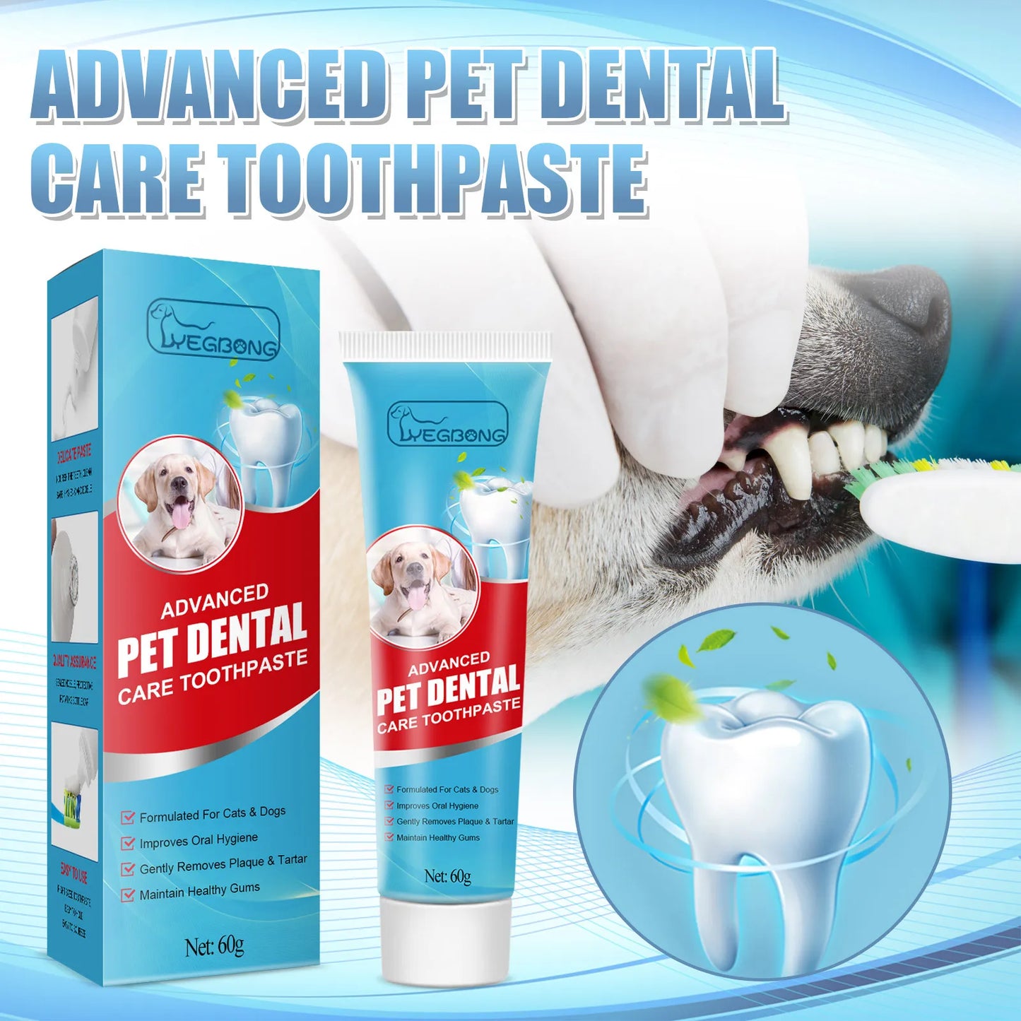 Pet Toothpaste for Dogs & Cats – Fresh Breath, Tartar & Oral Care