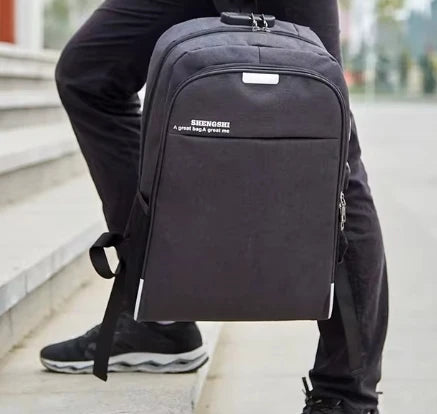 メンズビジネスバックパック ノートパソコンバッグ USB充電ポート コンビネーションロック付き 盗難防止設計 旅行バッグ 学生用スクールバッグ