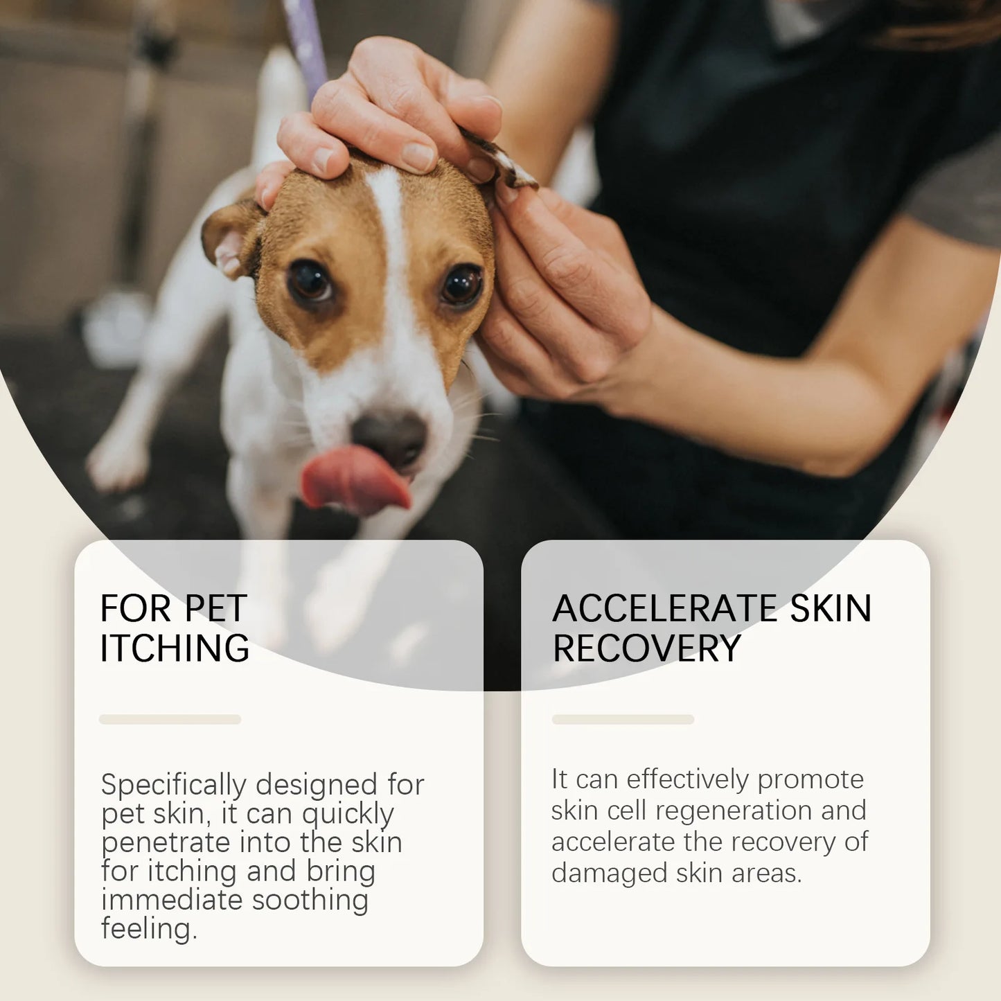 Pet Skin Care Cream for Dogs & Cats Itch Relief & Flea Control