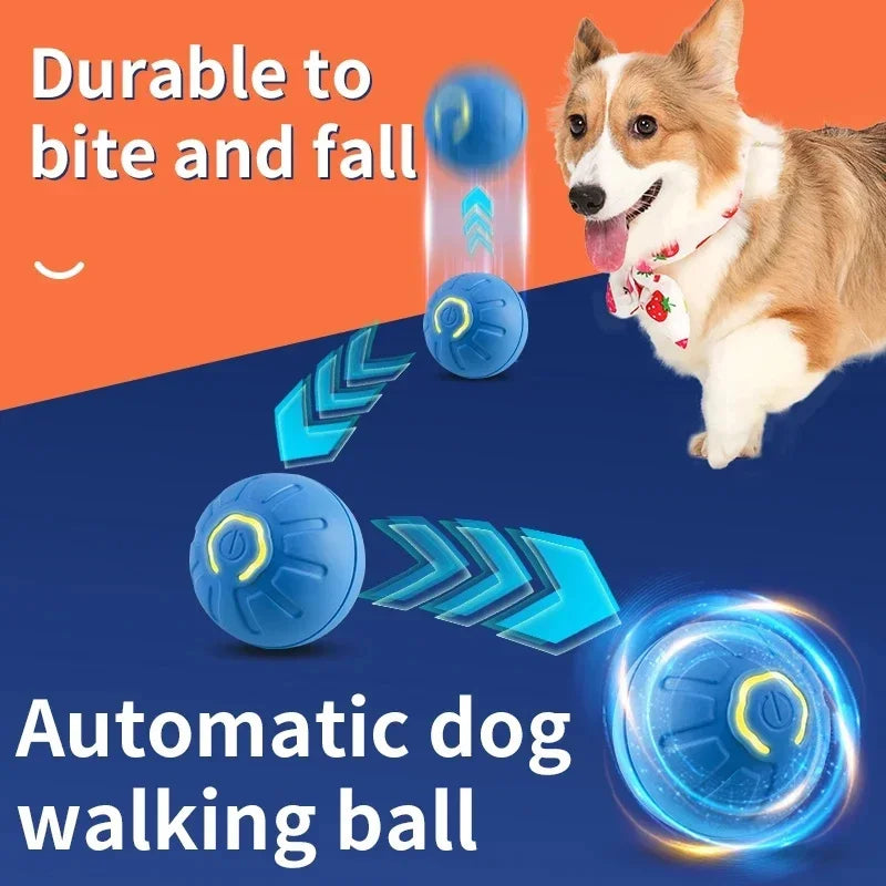 Smart Dog Toy Ball – USB Auto Moving Pet Ball for Dogs & Cats