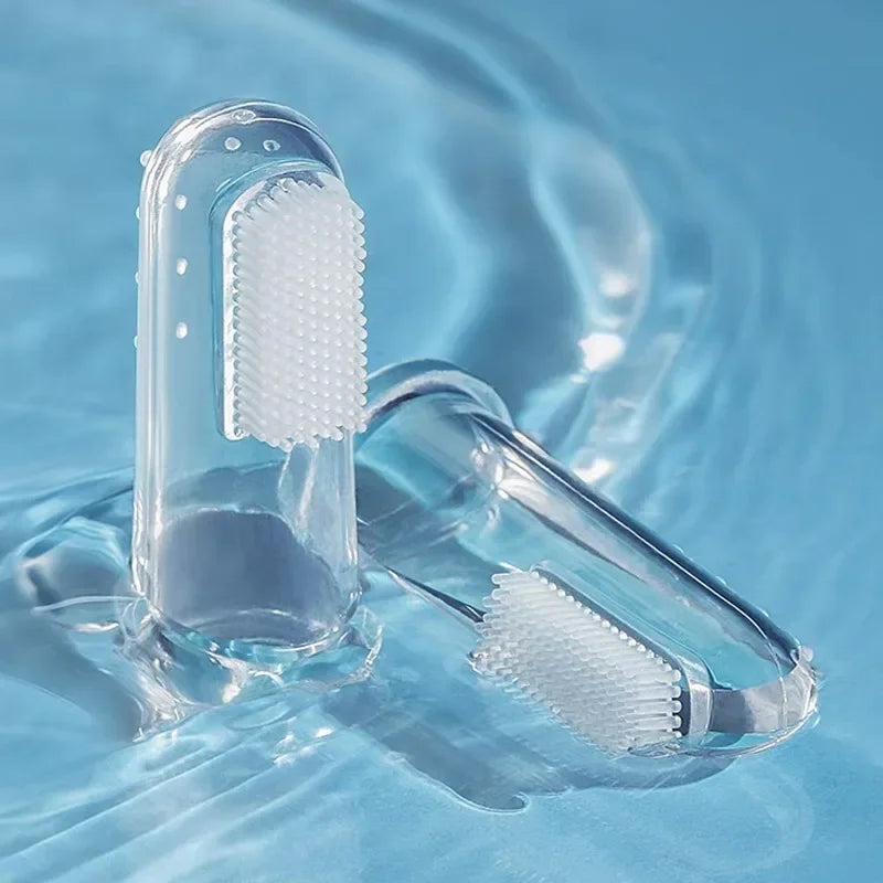 Silicone Pet Finger Toothbrush for Dogs & Cats Teeth Care