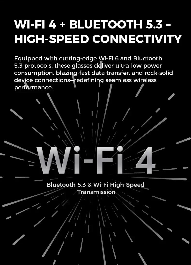 全新AI智慧專業級攝影眼鏡AI語音8MP高清視訊環繞聲音樂藍牙通話Wifi智慧眼鏡