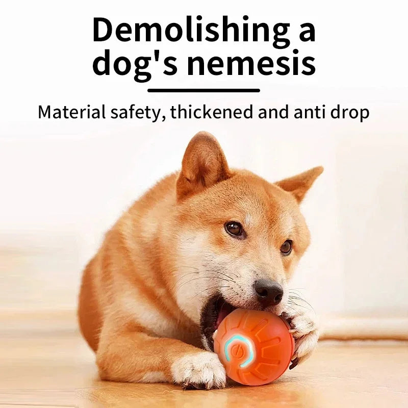 Smart Dog Toy Ball – USB Auto Moving Pet Ball for Dogs & Cats