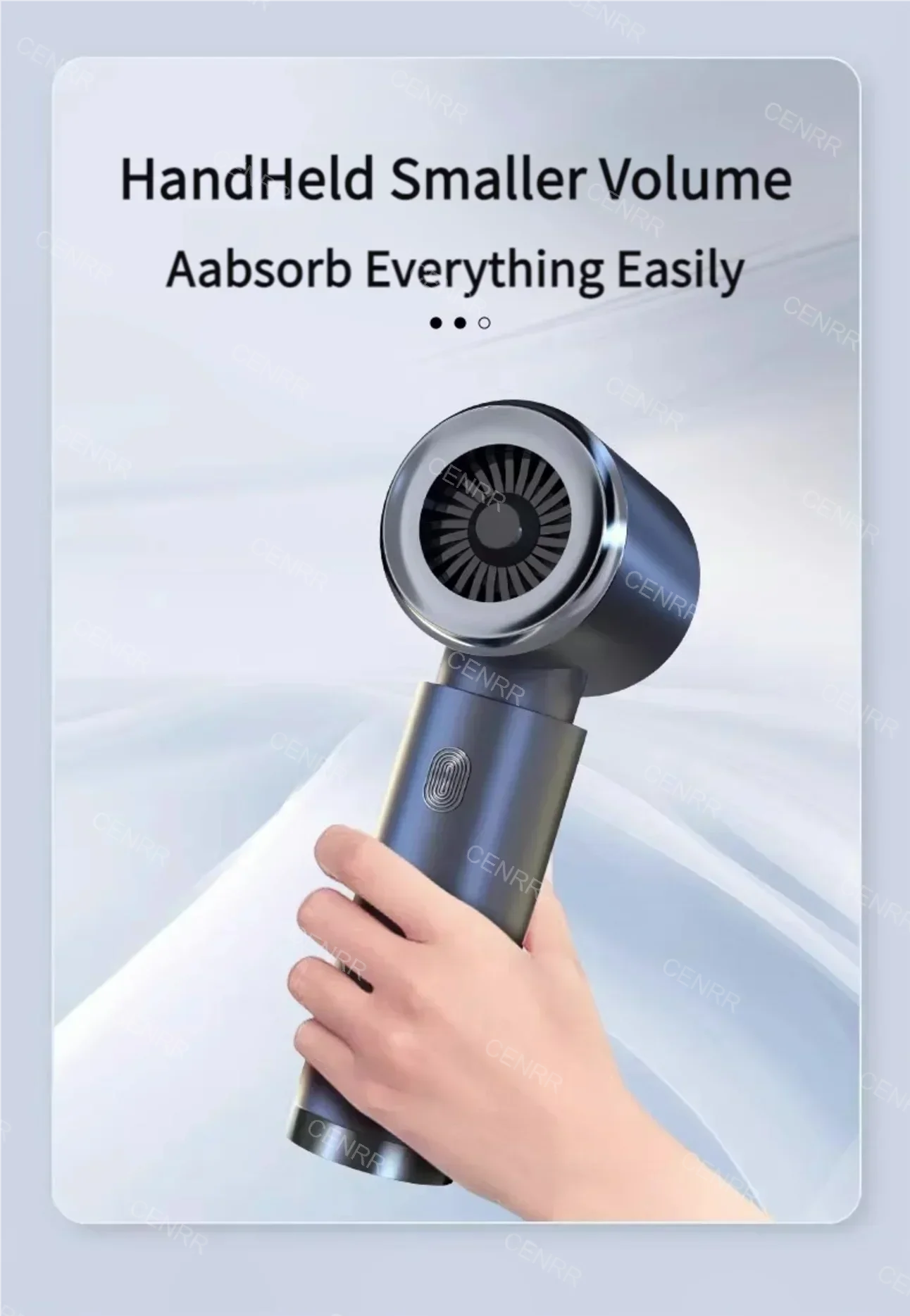 CENRR 210000PA 迷你車用吸塵器無線強力吸塵器汽車清潔器手持便攜式吸塵器清潔機