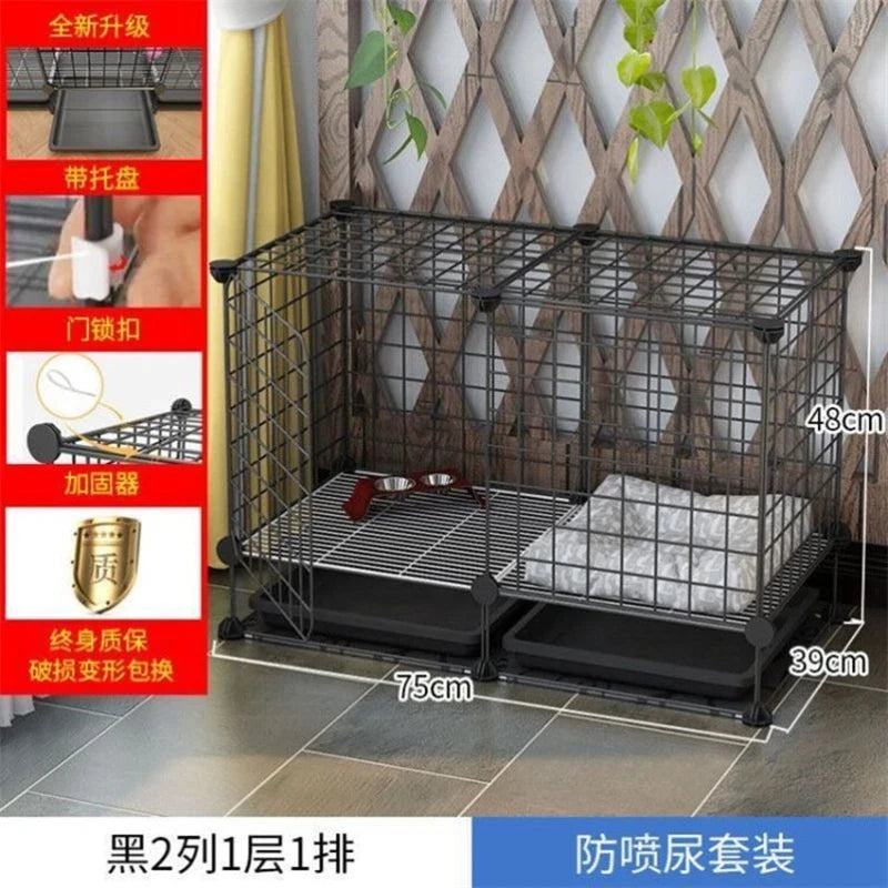 Simple Iron Indoor Dog House – Creative Pet Fence & Kennel Cage