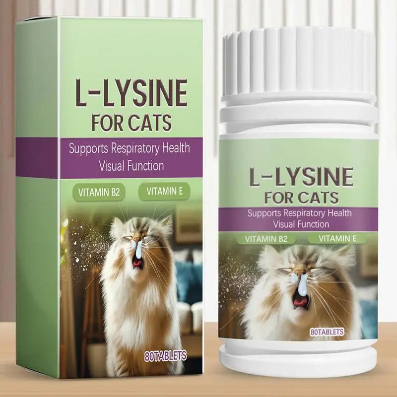 Mild Cats Supplement For Sneezing 80pcs Kitten Tears Care Tablets Respiratory Health Overall Body Nutritional Care Tablets