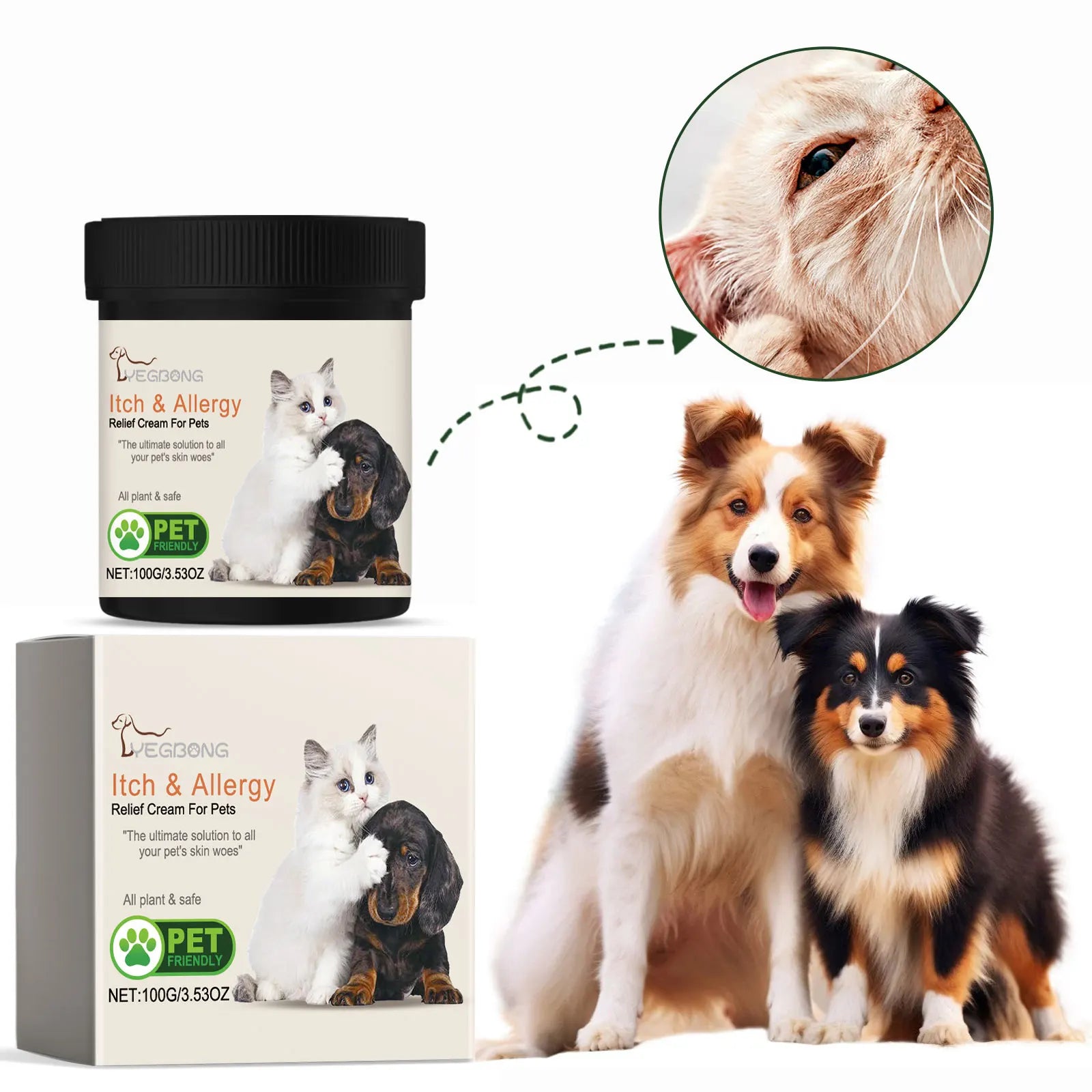 pet skin care cream, dog itch relief cream, cat anti mite cream, flea and tick removal for dogs, soothing pet allergy cream, dog skin repair cream, cat flea killer ointment, dog and cat skin rash treatment, pet itch soothing cream, natural flea treatment for pets